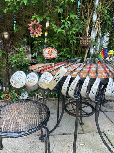 Wilson golf clubs and bag