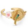 Newbridge Silverware Gold Plated Bird with Pink Flowers Ring Image 3