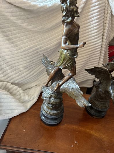 Spelter figurines
