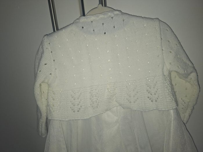 Monsoon Christening dress, headband and Cardigan