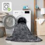 Area Rugs  Soft, Short Pile Monochrome Carpets - Anti-Slip Backing, Machine Washable, Modern Fluffy Rugs for Living Room, Bedroom, Kitchen, Enterance - Anthracite, 60x110 cm Image 9
