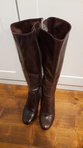 Dune Knee High Leather Boots