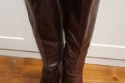 Dune Knee High Leather Boots