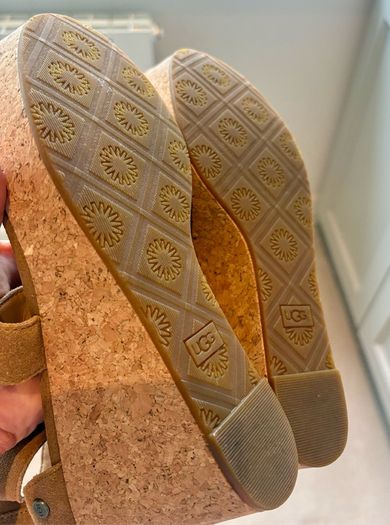 UGG Women's Whitney Platform Wedge Sandal in a beautiful Chestnut colour and never worn.