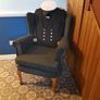 Queen Anne wingback chair / Quirky Ships Commander's uniform. Image 2