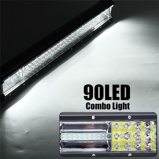 20" 540W 6000K LED Work Light Bar Offroad Driving Lamp Fog Car Truck SUV Boat US