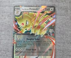 Team Rockets Persian EX Pokemon SV Black Star Promo