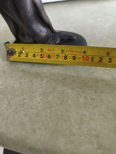 Vtg Nude Naked Woman Lady Girl Mermaid Rock Bronze Figurine Denmark Paperweight