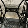 Vintage Singer Cast Iron Sewing Table with Jones 6400 Machine. Image 3