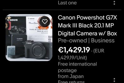 Canon G7X mark 111
