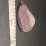 Large Amethyst  crystal pendant on silver chain Image 7