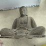 Meditating Buddha Statue, Concrete Garden Decor (8 1/4 Inch) Image 6
