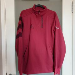 Adidas Adults Munster Rugby quarter-zip fleece