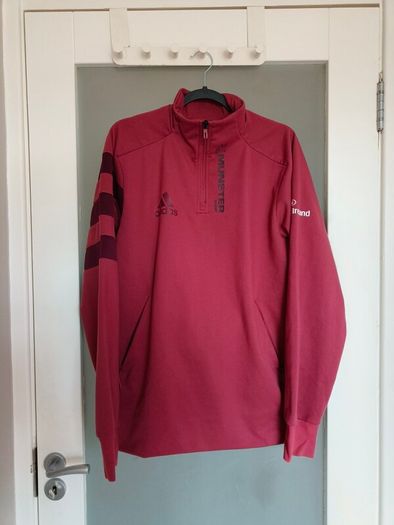 Adidas Adults Munster Rugby quarter-zip fleece