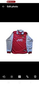 Genuine Vintage L / XL Nike ARSENAL 1998 Home Shirt Jersey Red JVC 98/99 Kit JVC