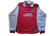Genuine Vintage L / XL Nike ARSENAL 1998 Home Shirt Jersey Red JVC 98/99 Kit JVC