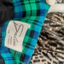 Green and Blue tartan plaid Blazer made in Ireland size 16 Image 7