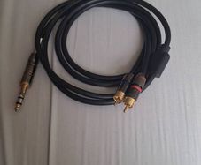1/4" (6.35mm) TRS stereo to Dual RCA Tosino high performance