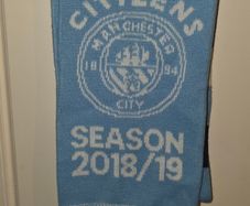 Manchester City Season 2018/2019 Scarf Football Soccer One size Unisex