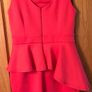 Cerise pink dress with beautiful cut Size 16 Image 3