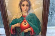 Virgin Mary vintage picture free postage