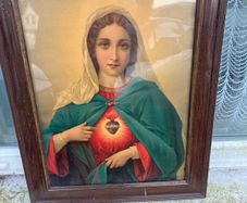 Virgin Mary vintage picture free postage