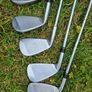 Taylormade rac  irons 3-5-7-8-9-pw-sw golf pride and taylormade grips  In excellent condition Image 5
