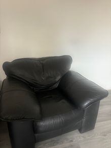 Free Black Leather Armchair