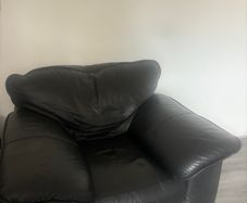 Free Black Leather Armchair