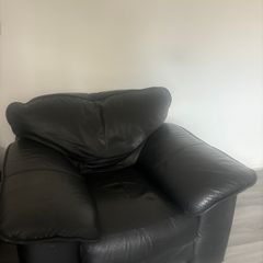 Free Black Leather Armchair