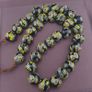 Antique Murano Style Millefiori Glass Beads Necklace 22 inches Strands Image 7