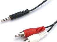 main image for ad 2RCA Male to 3.5 mm Stereo Cable Laptop PC Audio