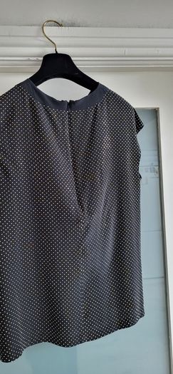 VERSACE x H&M 100% silk black and gold studded high neck top Sz 14 (Fit 14-16UK) - Bnwt