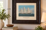 Vintage Maritime Print Ship Balclutha 1886