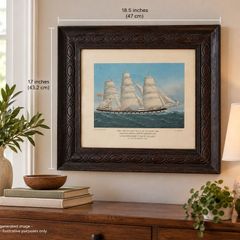 Vintage Maritime Print Ship Balclutha 1886