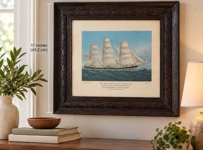 Vintage Maritime Print Ship Balclutha 1886