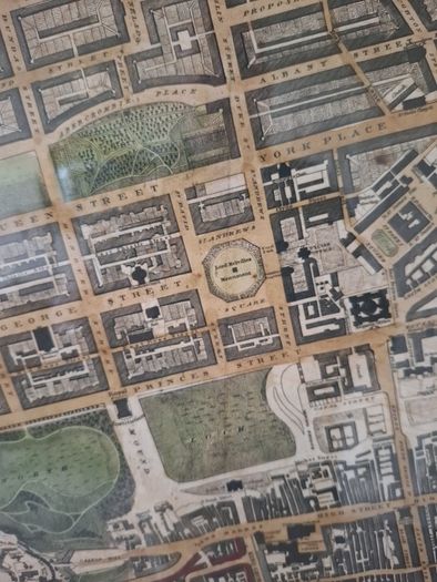 Map Edinburgh Scotland new town 1831