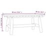 Coffee Table 90x50x41 cm Solid Wood Spruce Image 5
