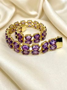 Amethyst Double Row Bracelet