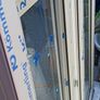 Brand new agate grey (outside) white (inside) uPVC window 128 x114cm Image 2