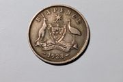 Silver 6D Australia 1923