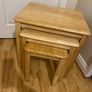 Nest of Tables Solid Oak Image 3