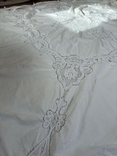 Handmade embroidered duvet cover