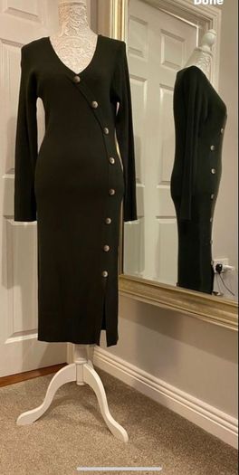 dress new green knitted fabric