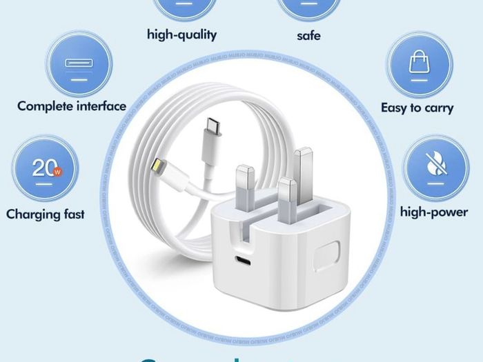 IPhone charger [Apple MFi Certified] PD 20W USB C Fast Charger Plug and USB C Fast Charge Cable 2M,Type C Wall Charging Fast Charger,for iPhone 14 13 12 11,iPad, AirPods