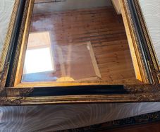 Large ornate antique mirror 28x38