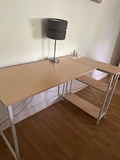 Corner Desk with Shelves