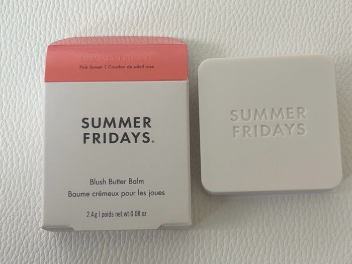 Summer Fridays blush butter balm 2.4g shade pink sunset