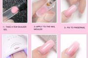 NEW Milky white Poly Gel and extension nail tips