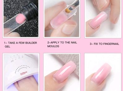 NEW Milky white Poly Gel and extension nail tips